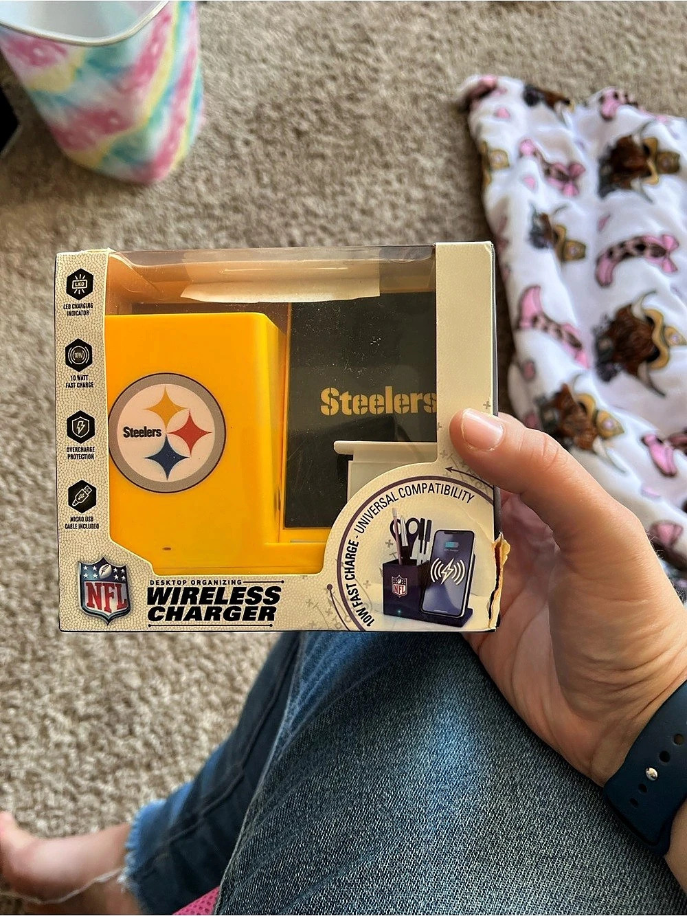 NFL Steelers Wireless Charger New